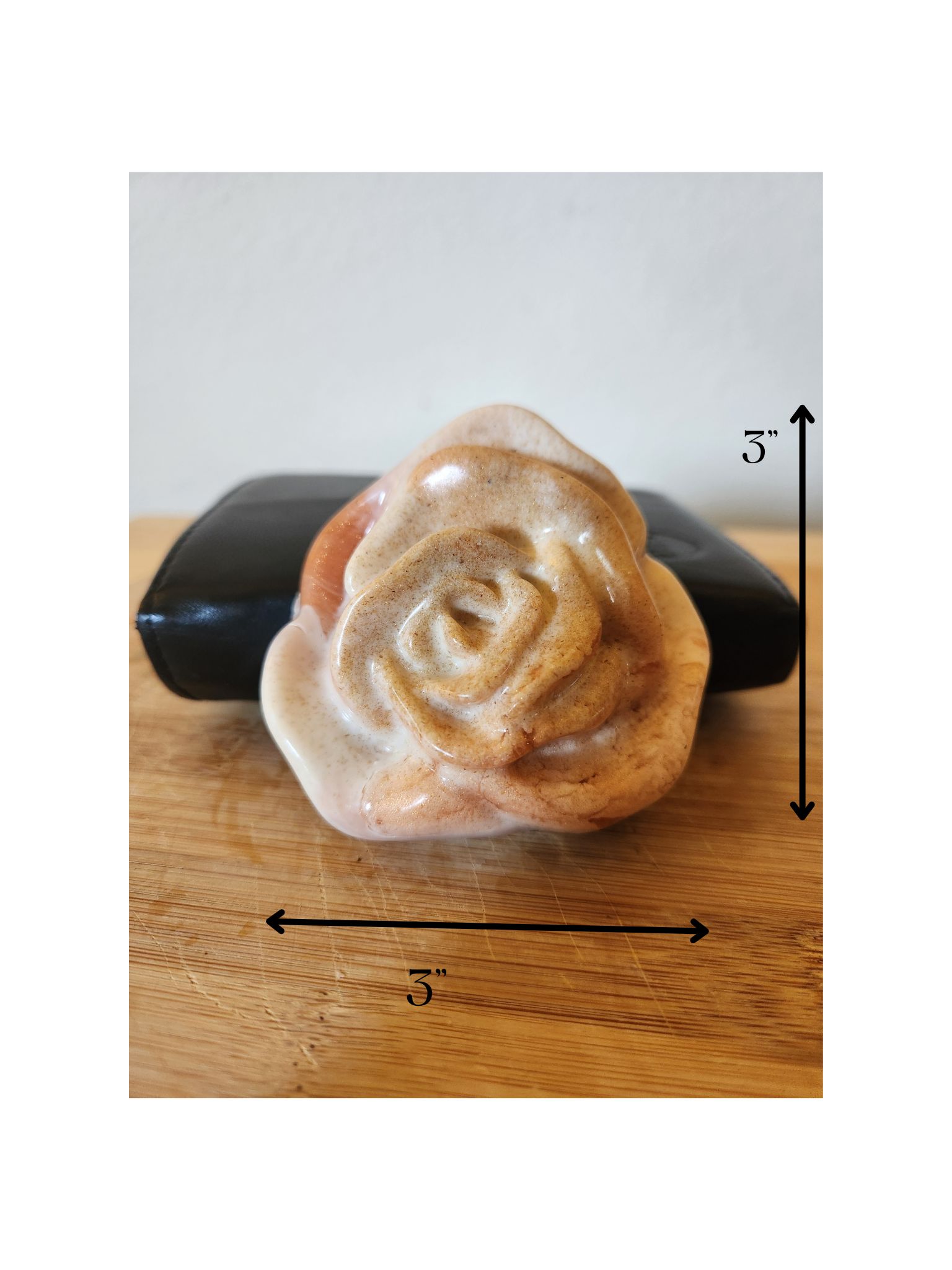 Chocolate Vanilla Rose Soap - Image 5
